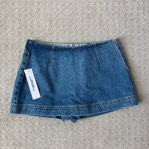 Princess Polly Blue Denim Mini Skirt